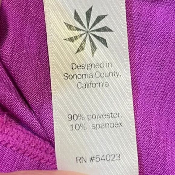 ATHLETA Short Sleeve 1/2 Zip Cycling Top Purple Women’s Size XS 439089 - Picture 5 of 7